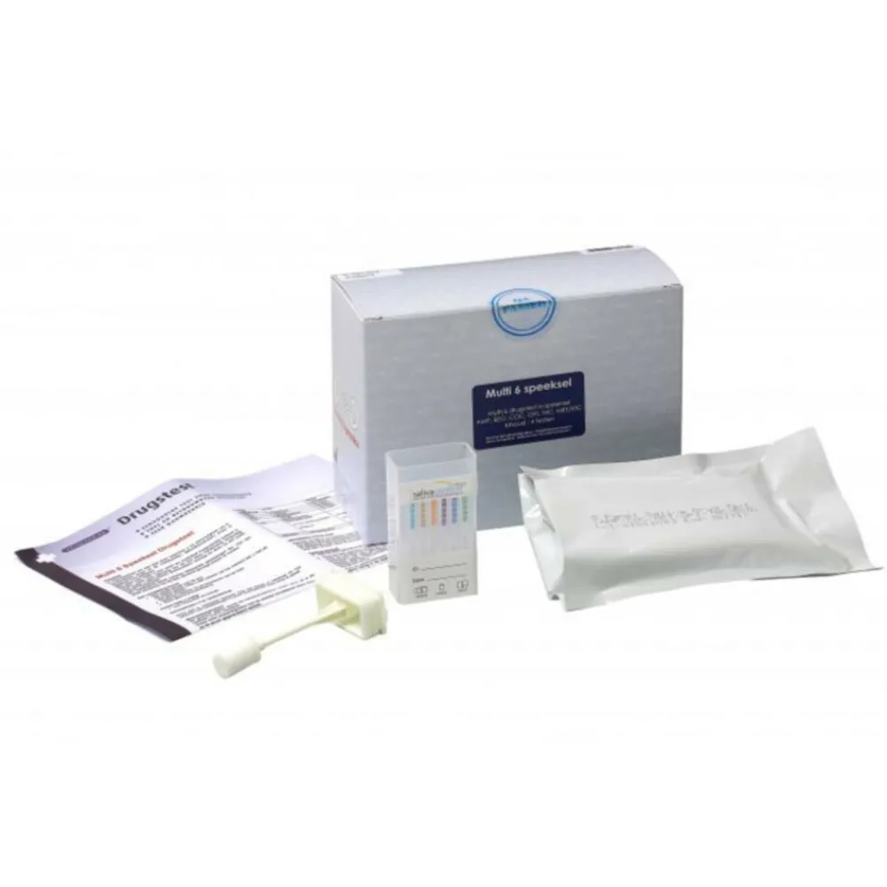Drugstest Speeksel Multi 6 4 stuks Zelftesten