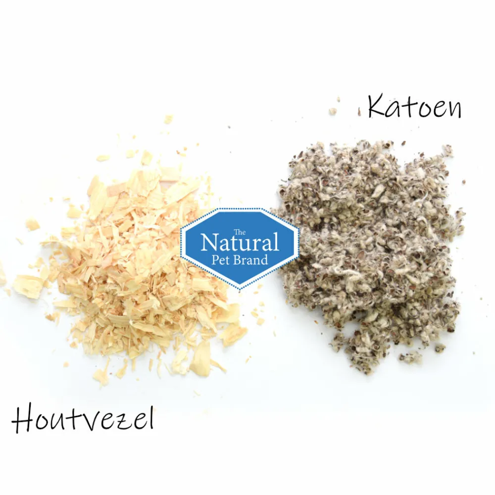 Bodembedekking<The Natural Pet Brand Cotton N Fibre 40 liter