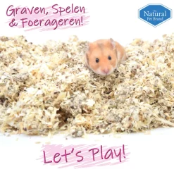 Bodembedekking<The Natural Pet Brand Cotton N Fibre 40 liter