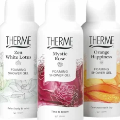Foaming Shower Favorites Geschenkset Orange Happiness + Zen White Lotus + Mystic Rose 1 set^Therme Outlet