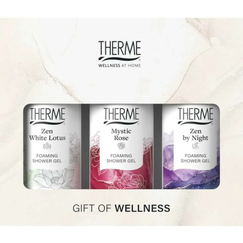 Bad & Douche<Therme Foaming Shower Favorites Geschenkset Zen White Lotus + Mystic Rose + Zen by Night 1 set