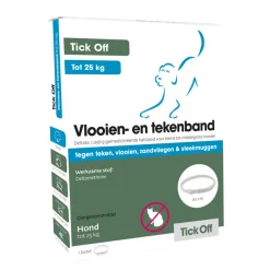 New Anti Vlooien en Teken Halsband Hond tot 25 kg Vlo, Teek & Worm