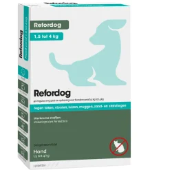 Vlo, Teek & Worm<Tick Off Refordog Spot-on 40 mg 1,5 kg tot 4 kg 3 stuks