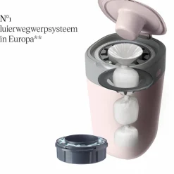 Luiers<Tommee Tippee Twist & Click Luieremmer Roze