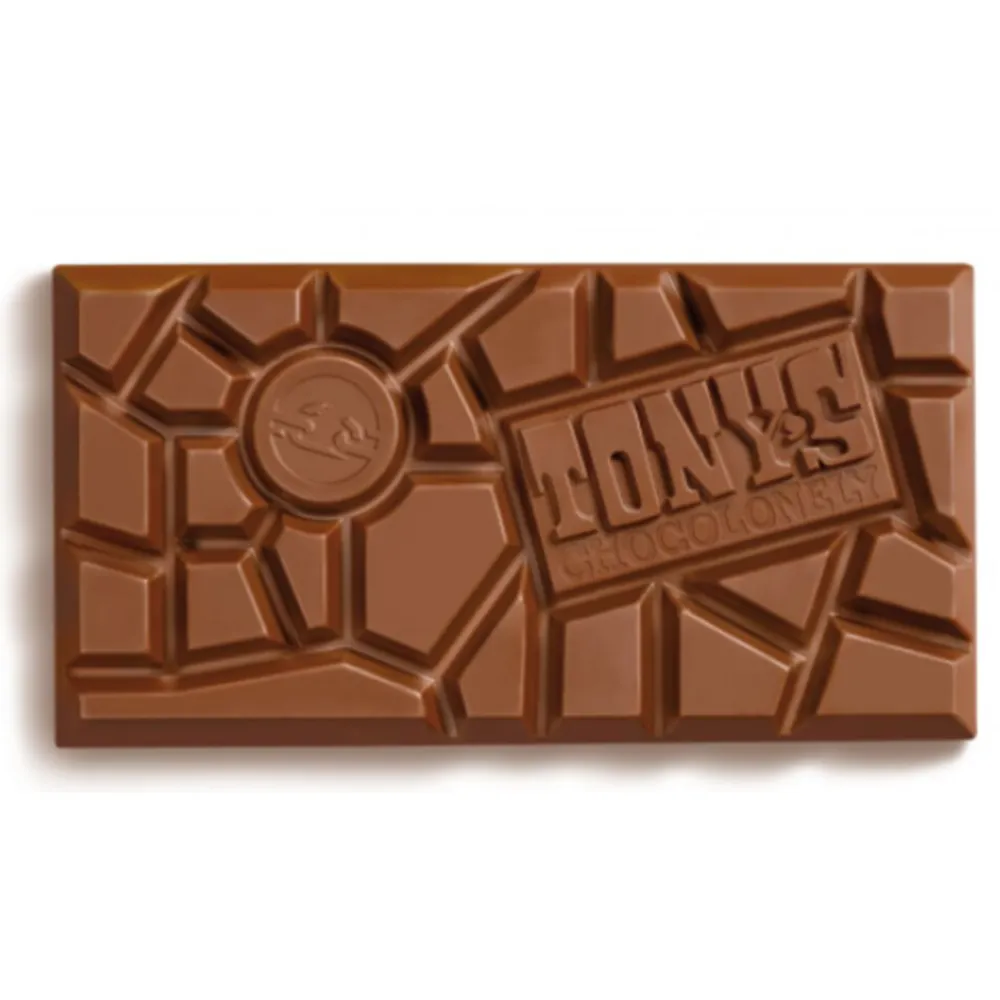 Chocolade<Tonys Chocolonely Tony's Chocolonely Melk Hazelnoot 180 gr