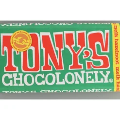 Chocolade<Tonys Chocolonely Tony's Chocolonely Melk Hazelnoot 180 gr