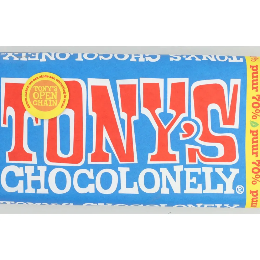 Chocolade<Tonys Chocolonely Tony's Chocolonely Puur Original 180 gr
