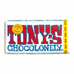 Sale Tony's Chocolonely Wit Original 180 gr Chocolade