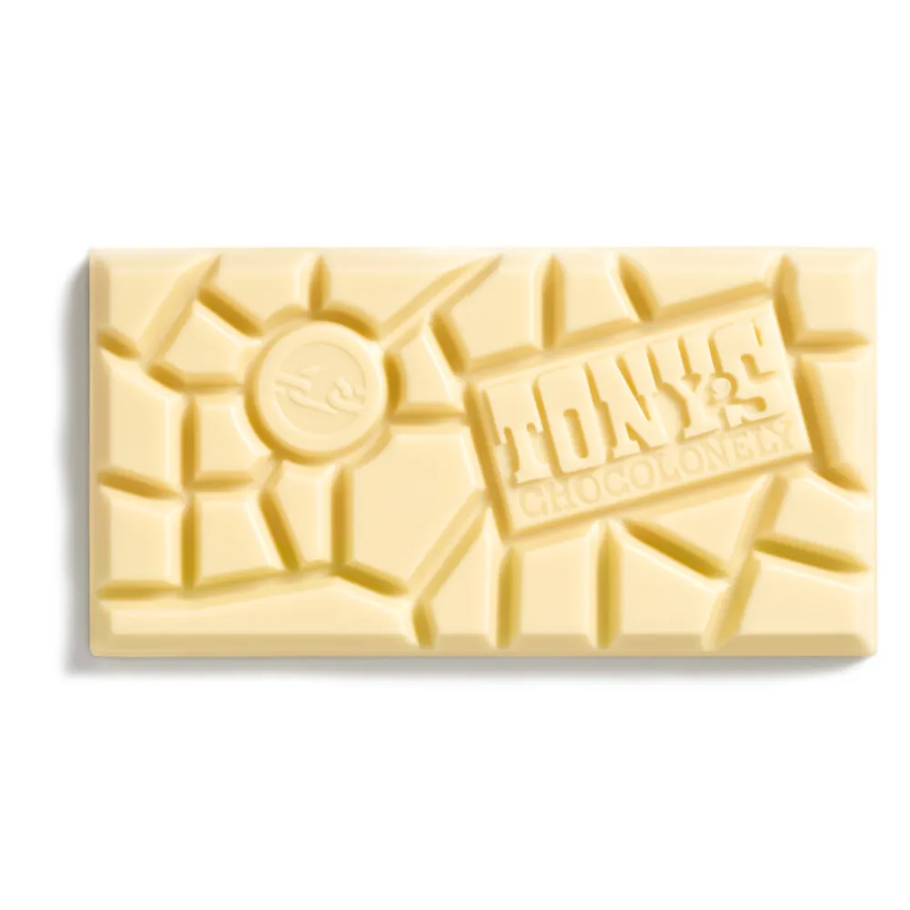 Sale Tony's Chocolonely Wit Original 180 gr Chocolade