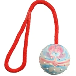 Speelgoed<Trixie Bal aan Koord Natuurrubber