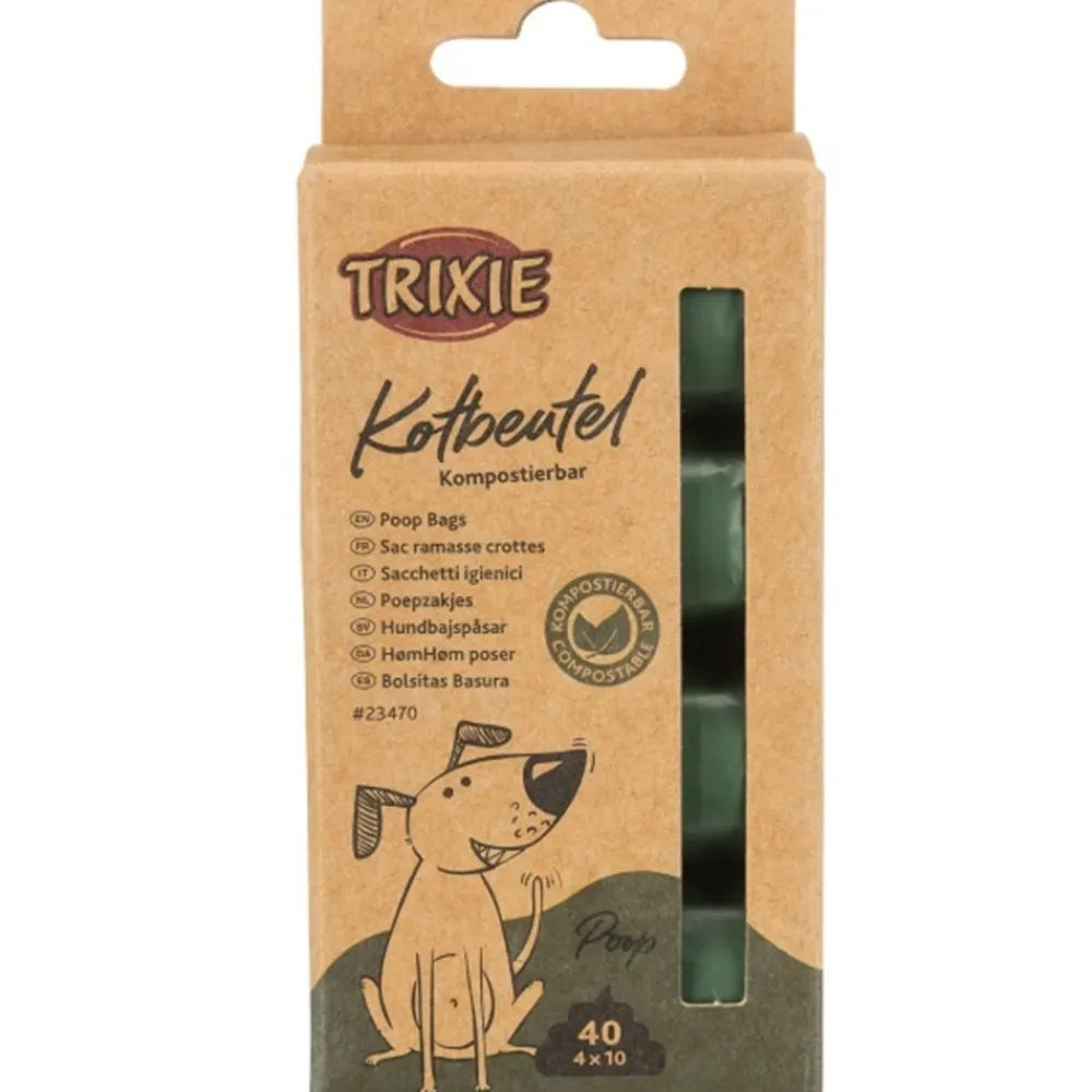 Halsbanden & Uitlaten<Trixie Biologisch Afbreekbare Poepzakjes 4 x 10 stuks