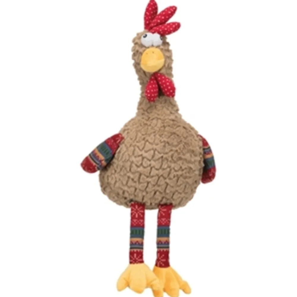 Speelgoed<Trixie Hondenknuffel Haan met Geluid 60 cm