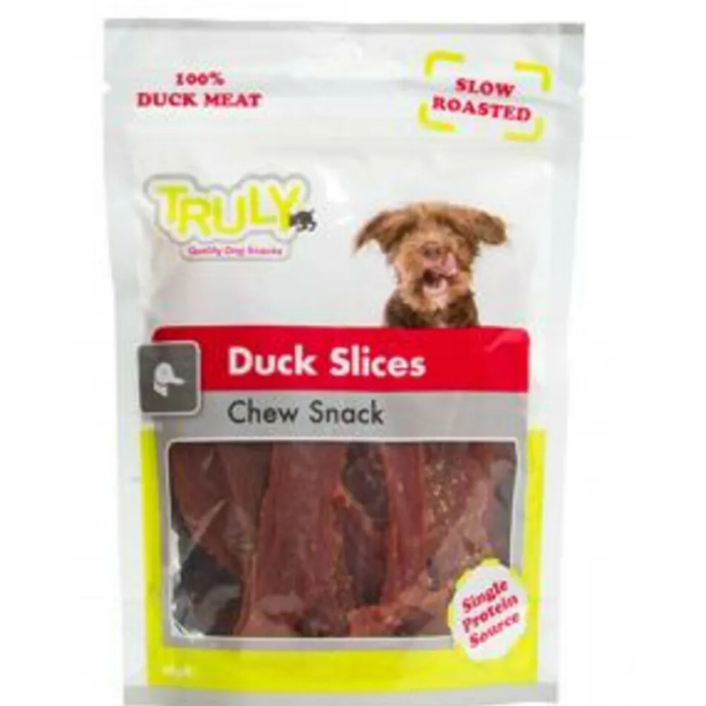Hondensnack Dog Slices Chew Duck 90 gr^Truly Outlet