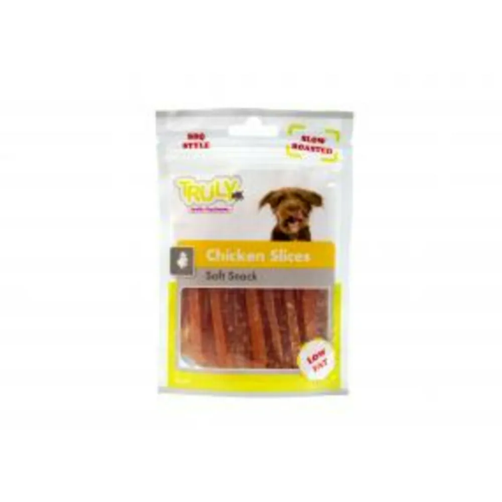 Hondensnack Dog Slices Soft Chicken 90 gr^Truly