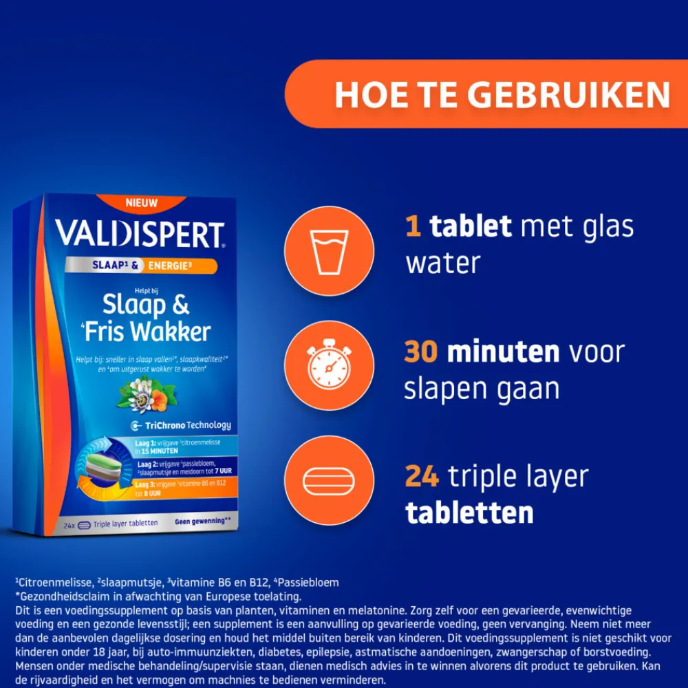 Best Slaap & Fris Wakker 24 tabletten Rustgevend & Slapen