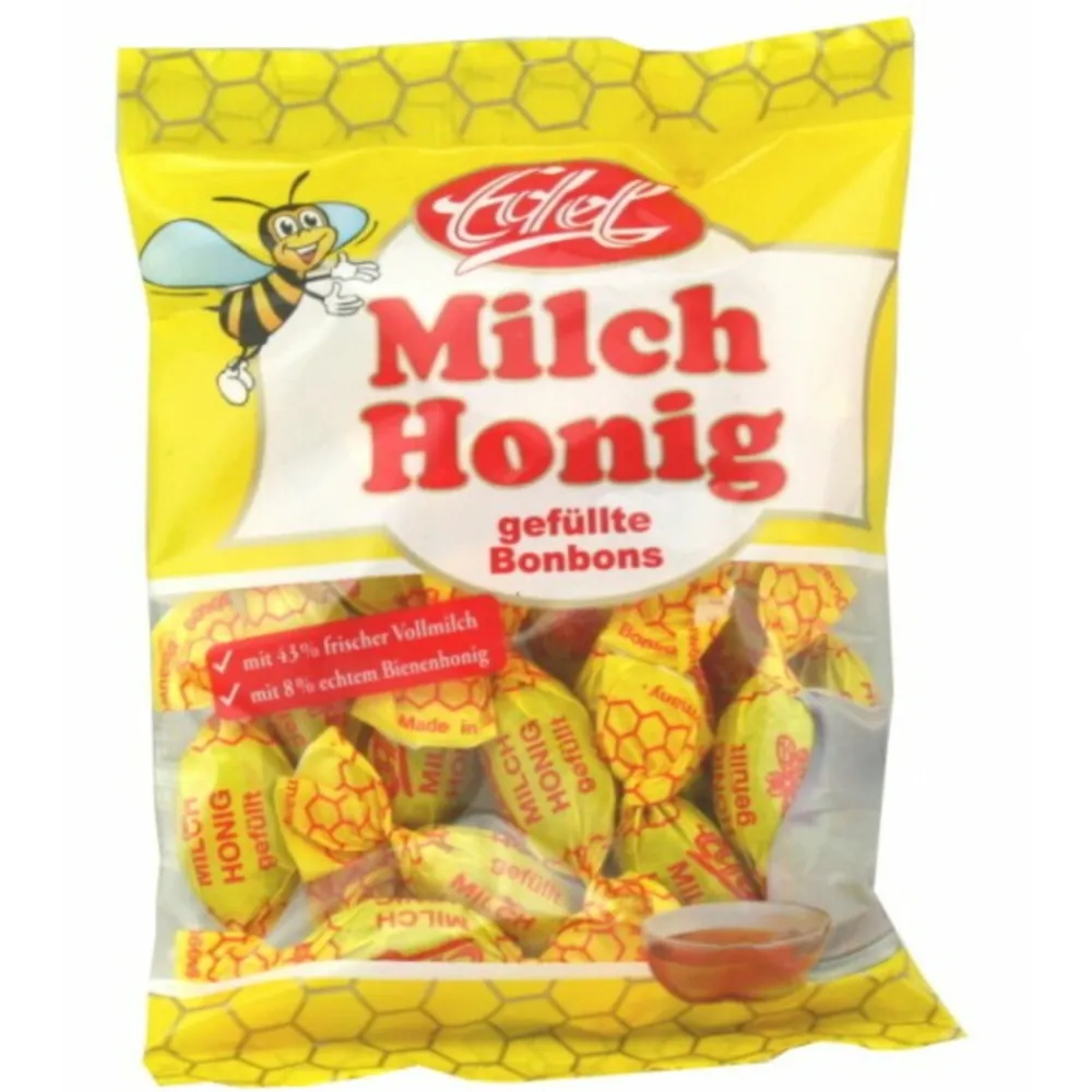 Snoep<Van vliet Honingbonbons Melk 90 gr
