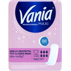 Intiemhygiëne<Vania Maxi Night 12 stuks