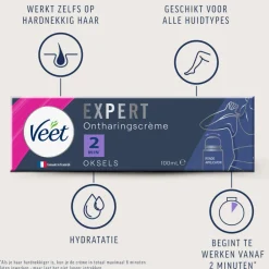 Outlet Expert Ontharingscrème Oksels 100 ml Heren Scheren & Ontharen