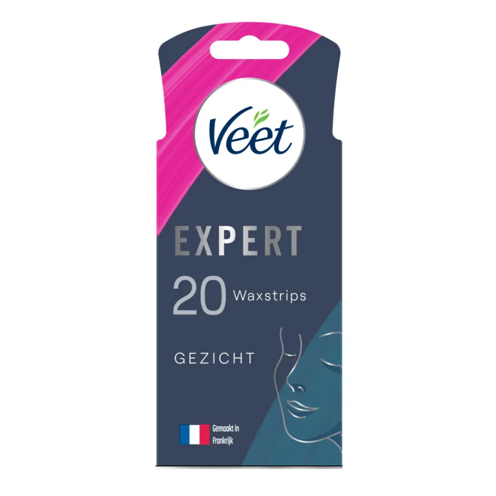 Clearance Expert Waxstrips Gezicht Sensitive 20 stuks Heren Scheren & Ontharen