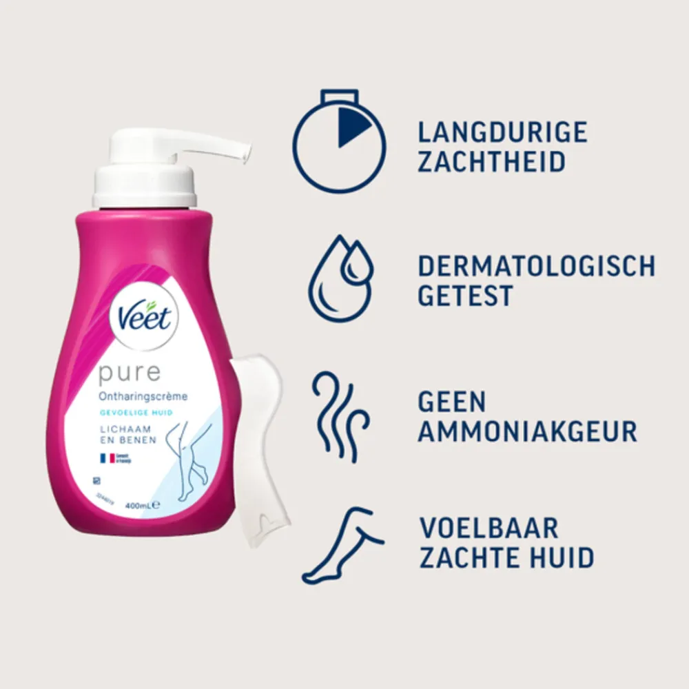 Ontharingscrème Pure Gevoelige Huid 400 ml^Veet Clearance