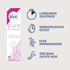 Online Ontharingscrème Pure Normale Huid 100 ml Heren Scheren & Ontharen