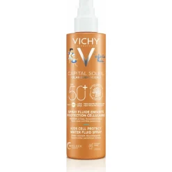 Zon<Vichy Capital Soleil Kids Cell Protect Spray SPF 50+ Gezicht en Lichaam 200 ml