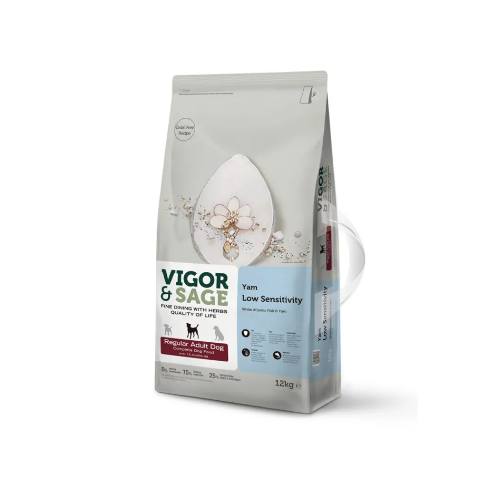 Hond Adult Regular Low Sensitivity Yam 12 kg^Vigor & Sage New