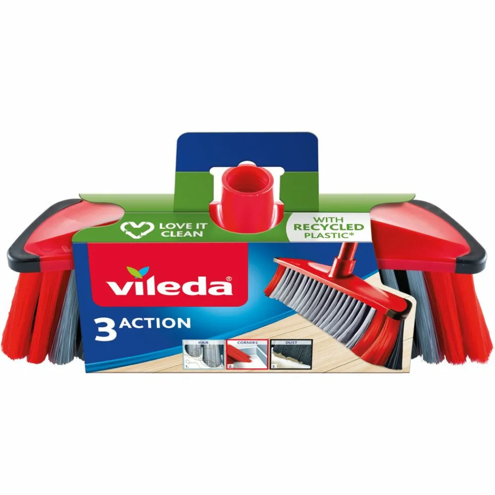 Schoonmaakborstel|Hulpmiddelen<Vileda Bezem Triple Action