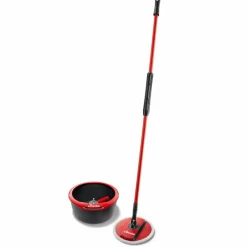 Dweilen<Vileda Spin & Clean Mop Complete Set Rood en Zwart 1 set