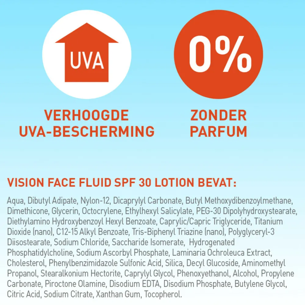 Zonbescherming<Vision Zonnebrand Face Fluid SPF 30 50 ml