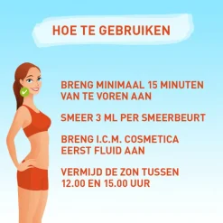 Hot Zonnebrand Face Fluid SPF 50+ 50 ml Zonbescherming