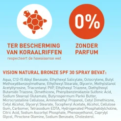 Zonbescherming<Vision Zonnebrand Natural Bronze SPF 30 185 ml