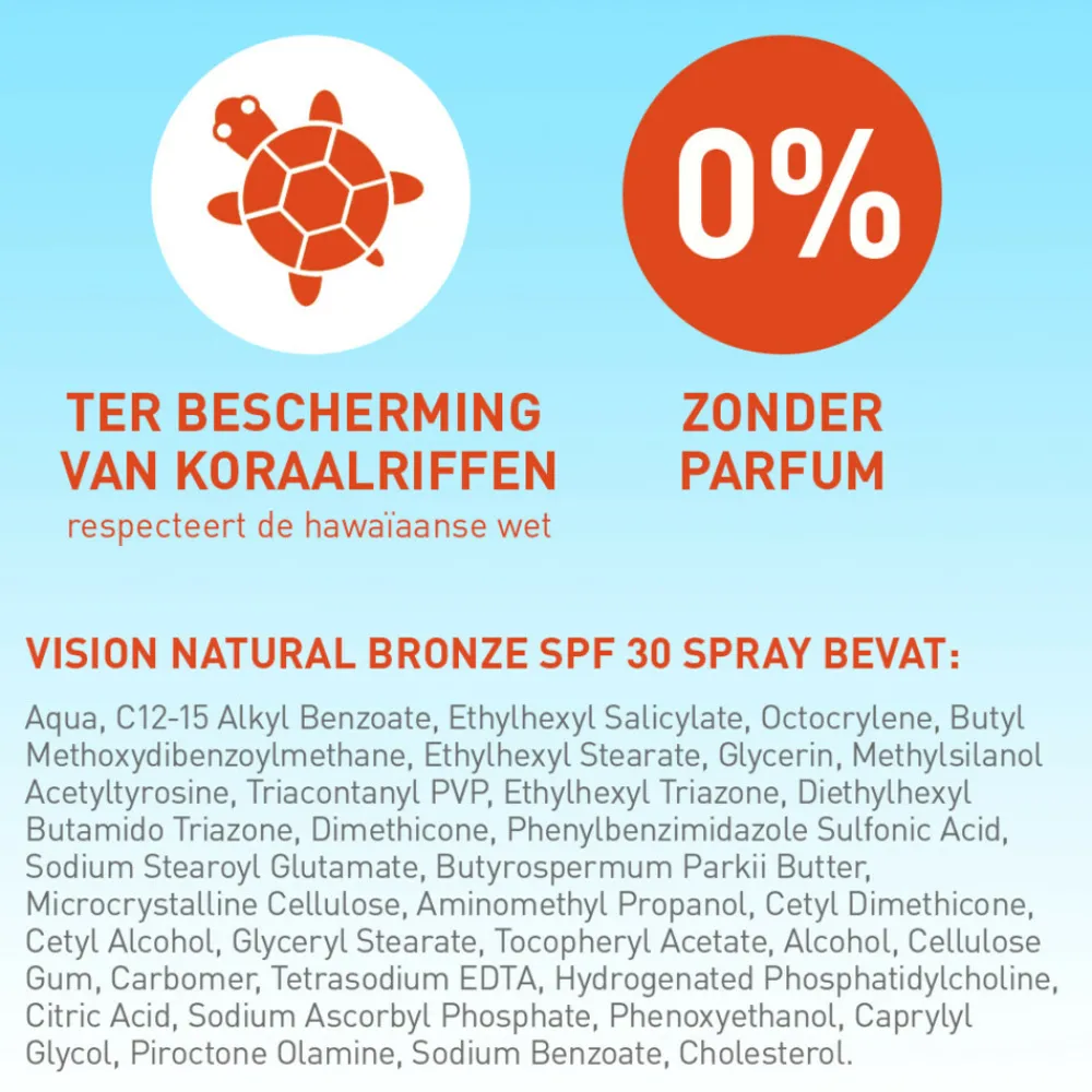 Zonbescherming<Vision Zonnebrand Natural Bronze SPF 30 185 ml