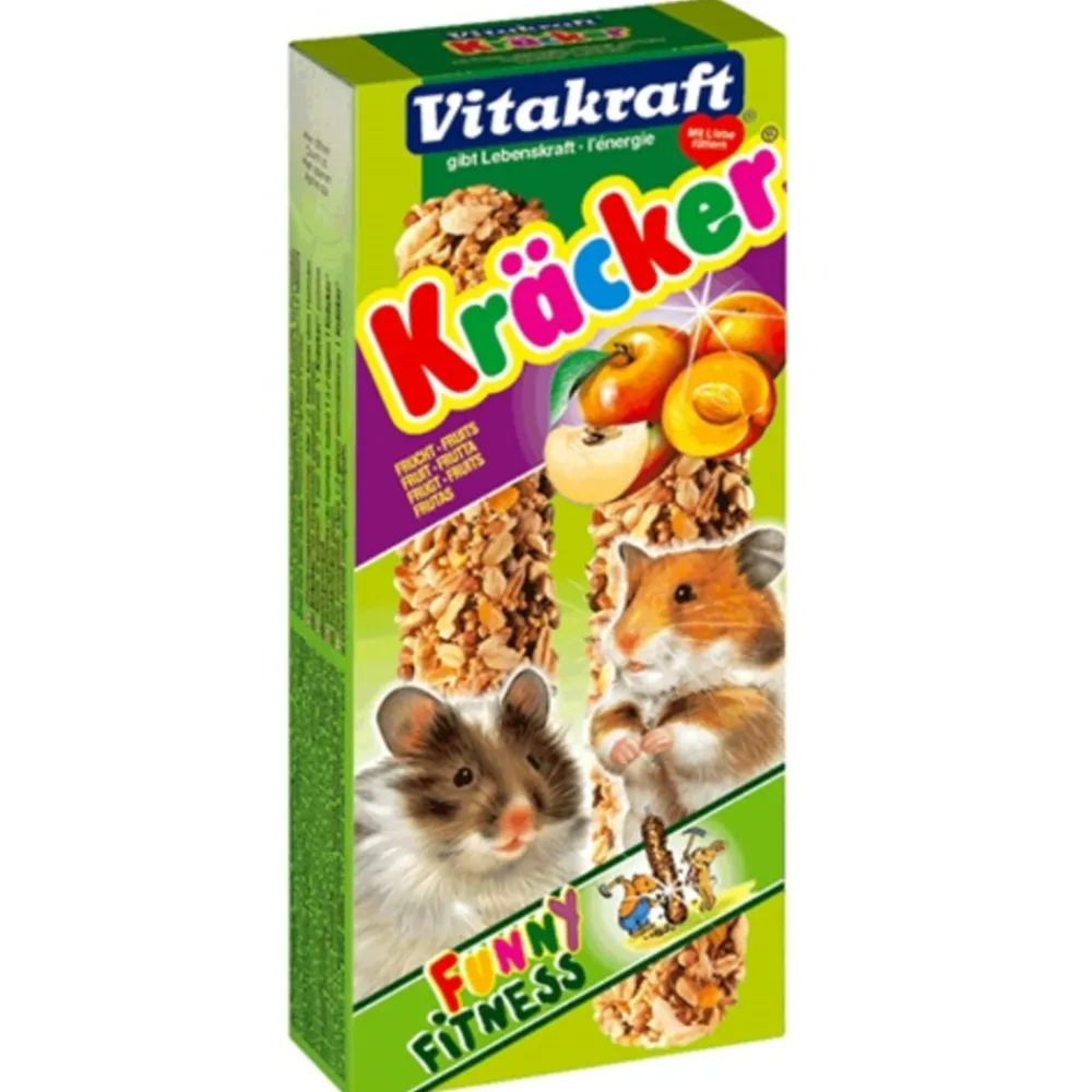 Snacks<Vitakraft Hamster Kracker 2 in 1 Fruit 2 stuks