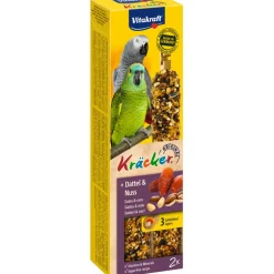 Snacks<Vitakraft Papegaaien Kracker Dadel - Noot 2 stuks