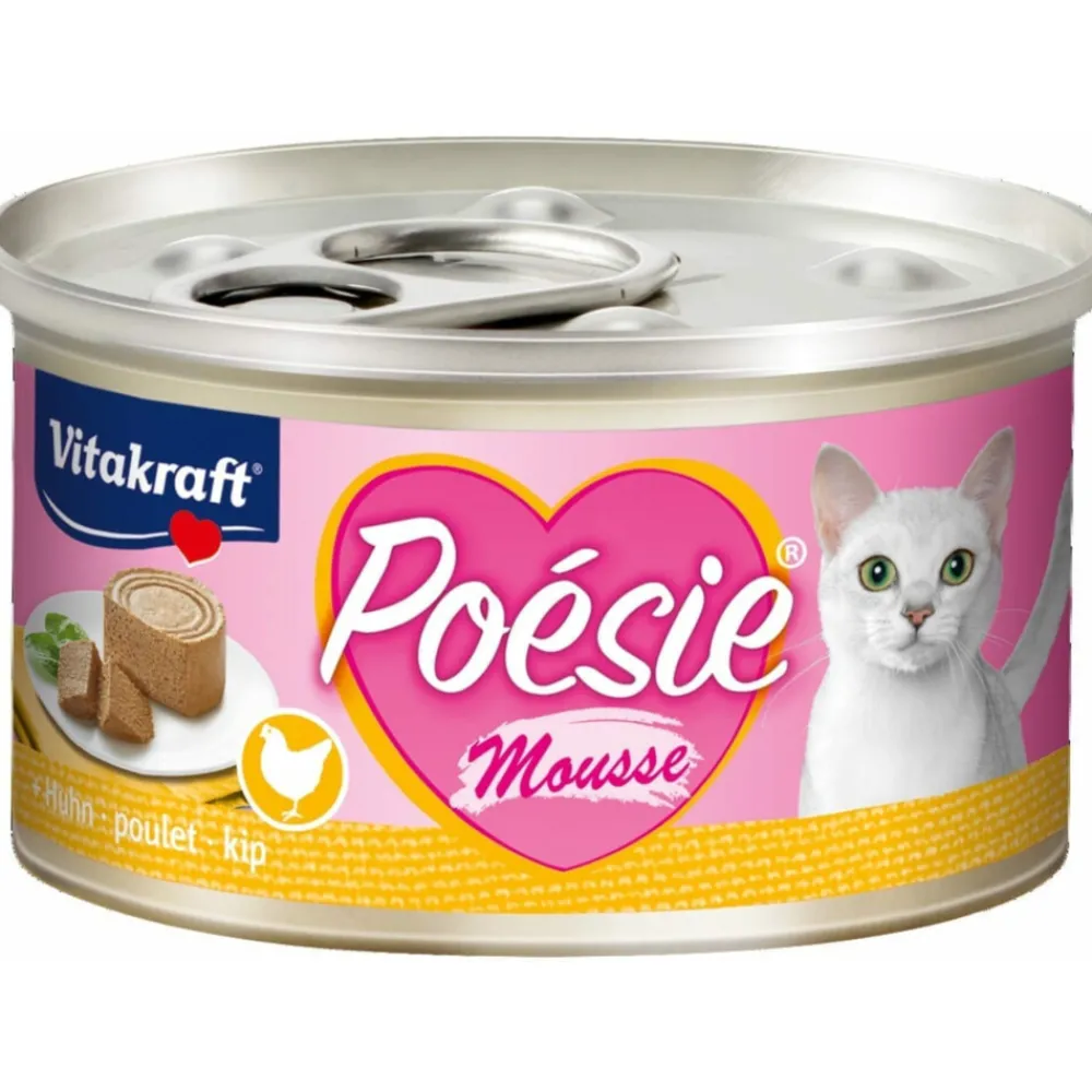 Kattenvoer<Vitakraft Poésie Mousse Kip 85 gr