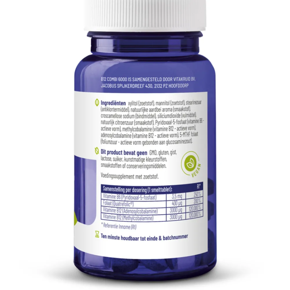 Vitaminen<Vitakruid B12 Combi 6000 60 tabletten