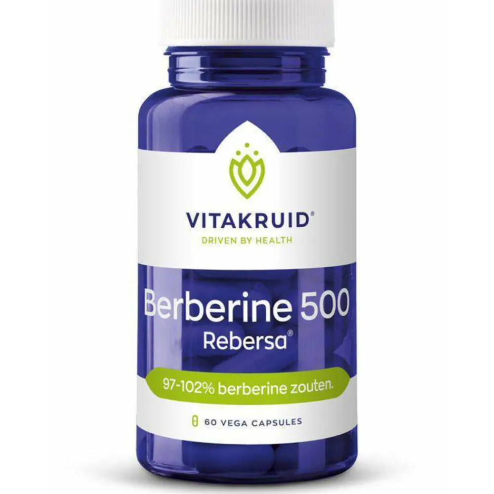 Hart, Bloed & Cholesterol<Vitakruid Berberine 500 Rebersa 60 vegacapsules