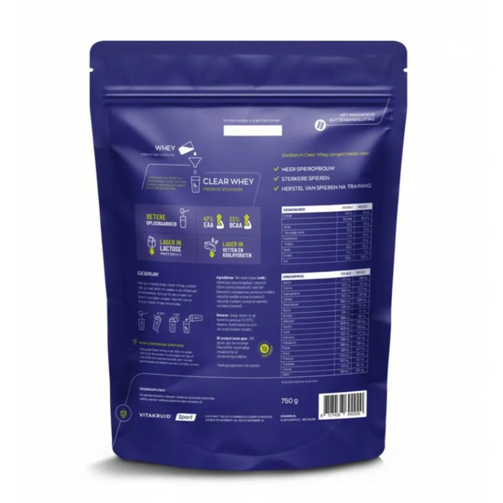 Hot Clear Whey Isolate Pink Lemonade 750 gr Sportvoeding & Drank