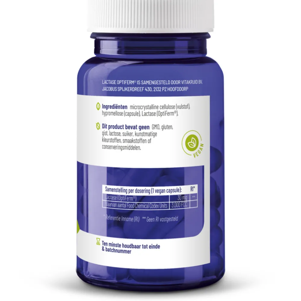 Best Lactase Optiferm 3000 Fcc 90 capsules Organen|Speciale Bestanddelen