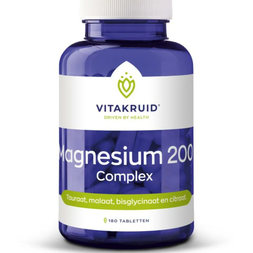 Mineralen<Vitakruid Magnesium 200 Complex 180 tabletten