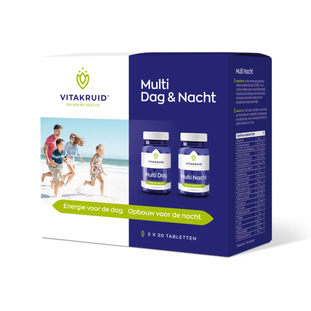 Multi Dag & Nacht 2 x 30 tabletten^Vitakruid Hot