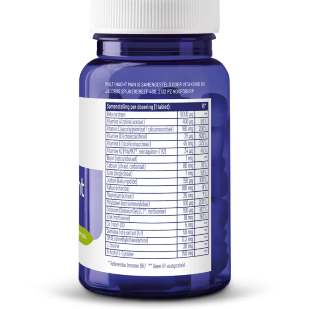 Online Multi Nacht Man 30 tabletten Vitaminen Man