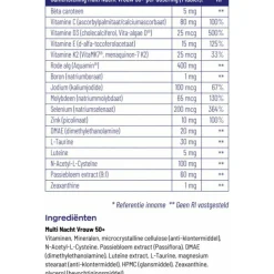 Vitaminen Vrouw<Vitakruid Multi Nacht Vrouw 50+ 30 tabletten