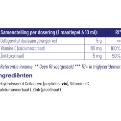 Mineralen<Vitakruid Pure Viscollageen Poeder Met C en Zink 130 gr