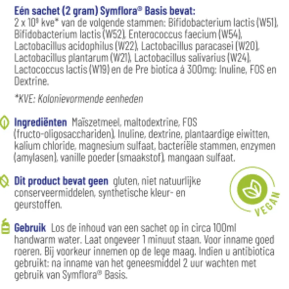 Speciale Bestanddelen<Vitakruid Symflora Basis 30 sachets