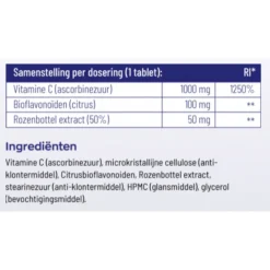 Best Vitamine C 1000 mg 100 tabletten Vitaminen