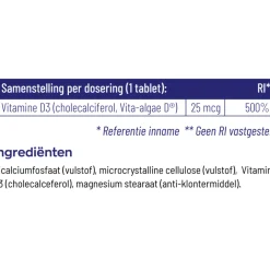 Sale Vitamine D3 25 mcg Vegan 120 tabletten Vitaminen