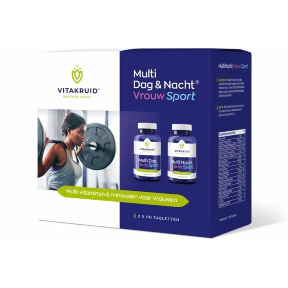 Online Vrouw Sport Multi Dag Nacht 180 tabletten Vitaminen Vrouw