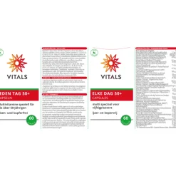 Elke Dag 50+ 60 capsules^Vitals Discount